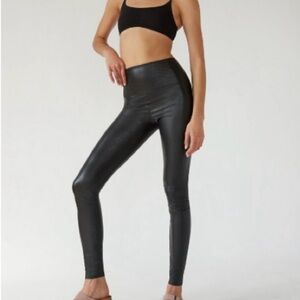 Black Faux Leather Leggings